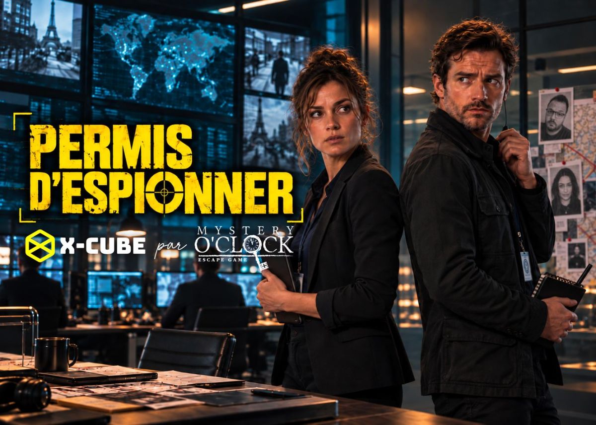 Permis d'Espionner : jeu interactif X-Cube à Brest Permis d'Espionner : jeu interactif X-Cube à Brest