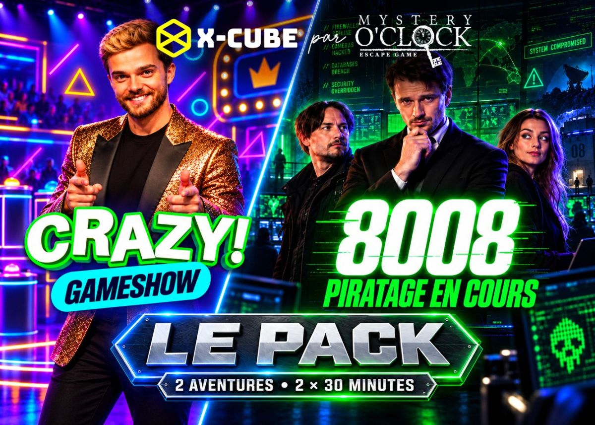 Pack adultes X-Cube : jeu interactif à Brest Pack adultes X-Cube : jeu interactif à Brest